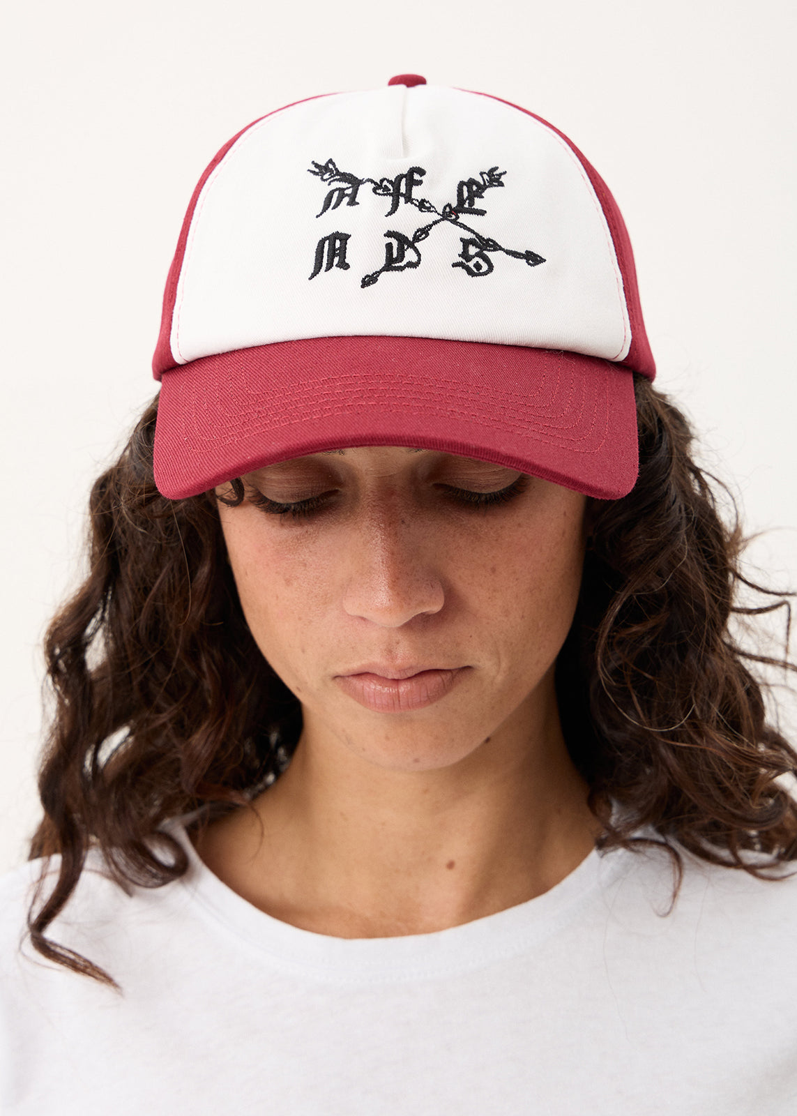AFENDS Stem - Five Panel Cap - Cherry