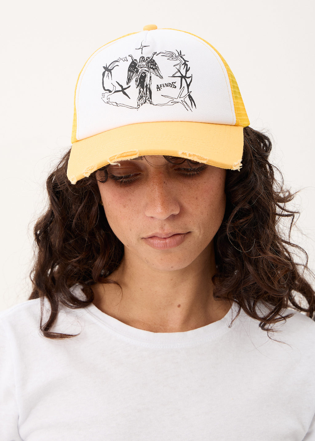 AFENDS Goddess - Trucker Mesh Cap - Mango