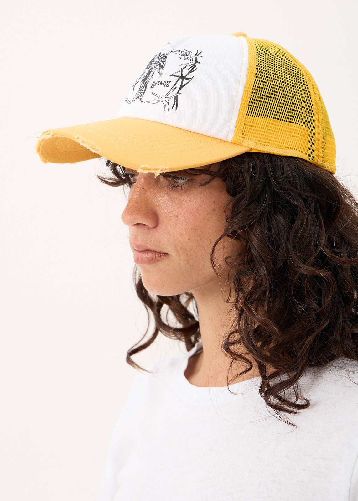 AFENDS Goddess - Trucker Mesh Cap - Mango