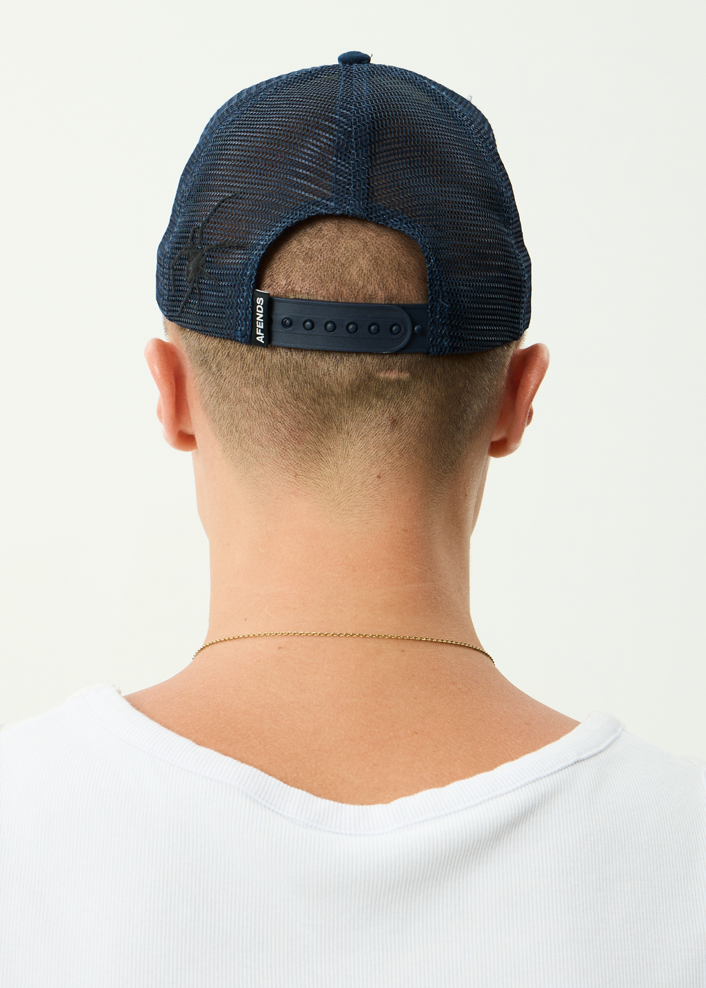 AFENDS Mens Webhead - Trucker Cap - Navy
