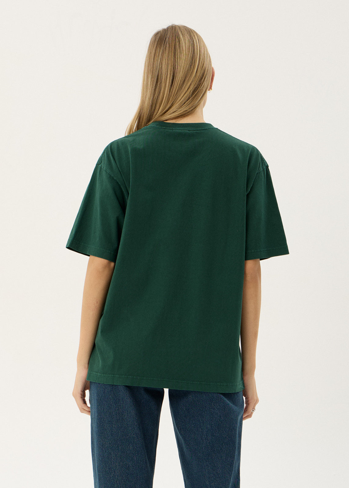AFENDS Mens Horoscope - Boxy Tee - Washed Pine