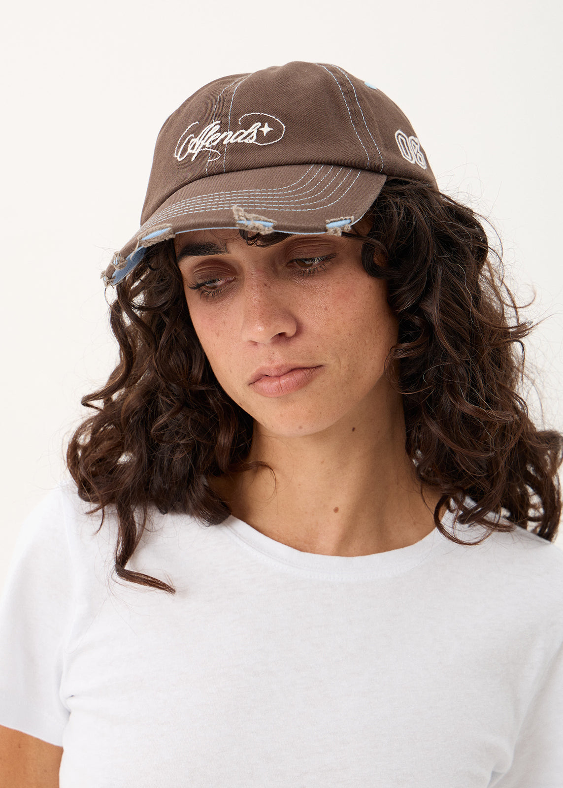AFENDS Angie - Panelled Cap - Coffee