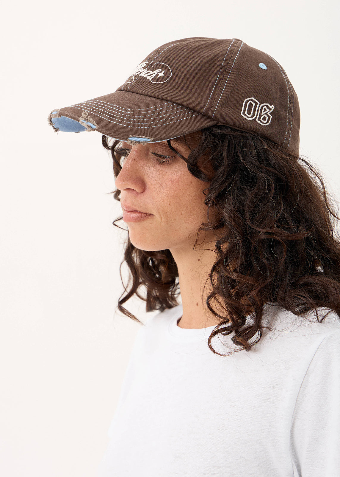 AFENDS Angie - Panelled Cap - Coffee