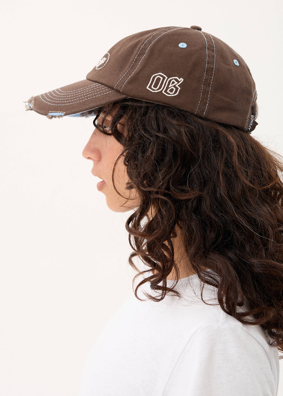 AFENDS Angie - Panelled Cap - Coffee