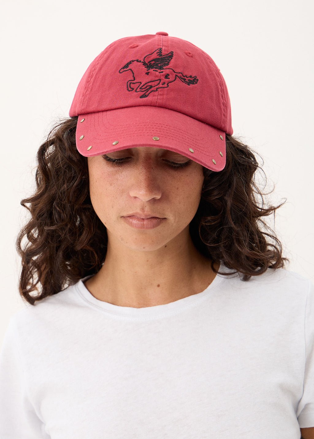 AFENDS Hard Luck - Panelled Cap - Burnt Red