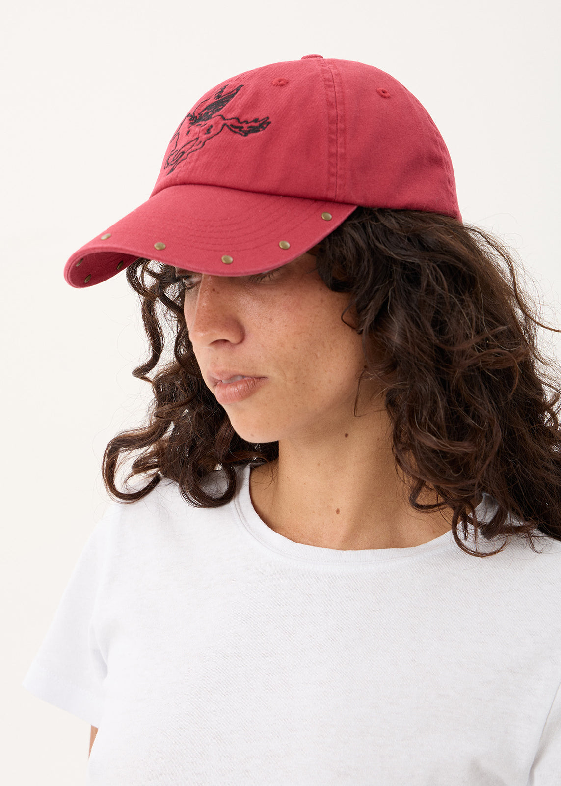 AFENDS Hard Luck - Panelled Cap - Burnt Red