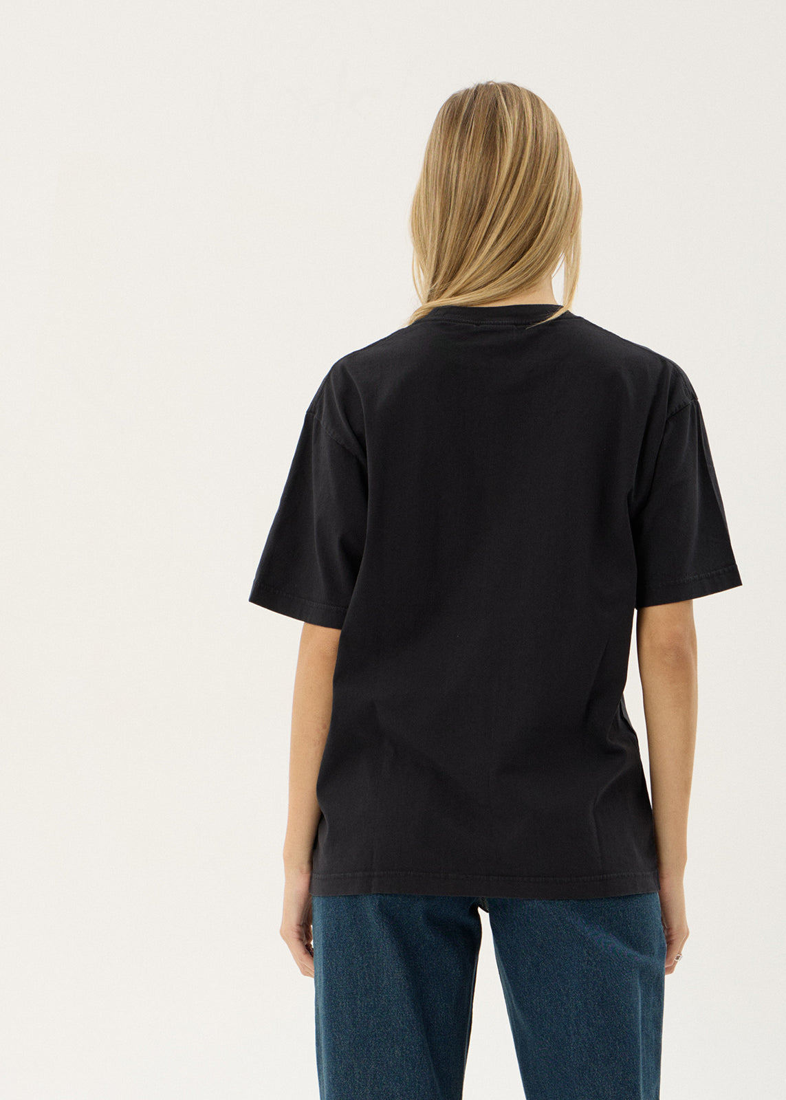 AFENDS Mens Razor - Boxy Tee - Stone Black