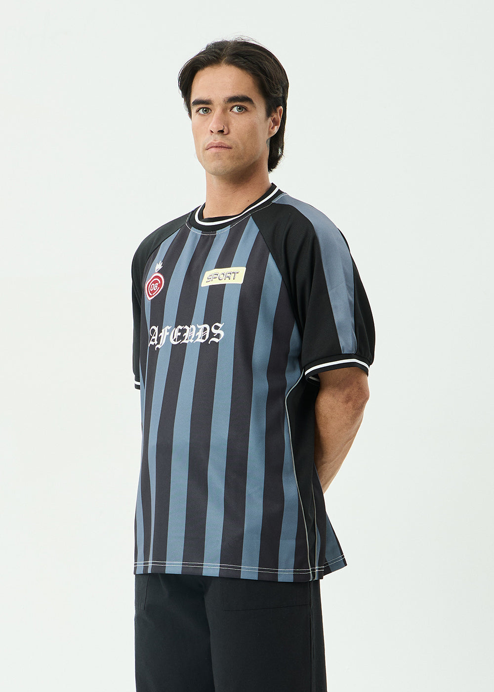 AFENDS Mens Holloway - Raglan Jersey - Black