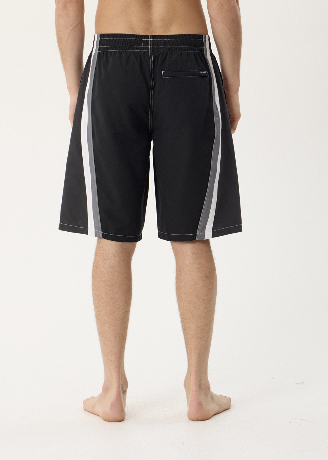 AFENDS Mens Tallows - Swim Short 22" - Black
