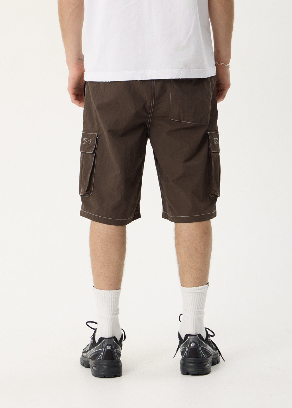 AFENDS Mens Equipment - Cargo Short 22" - Coffee