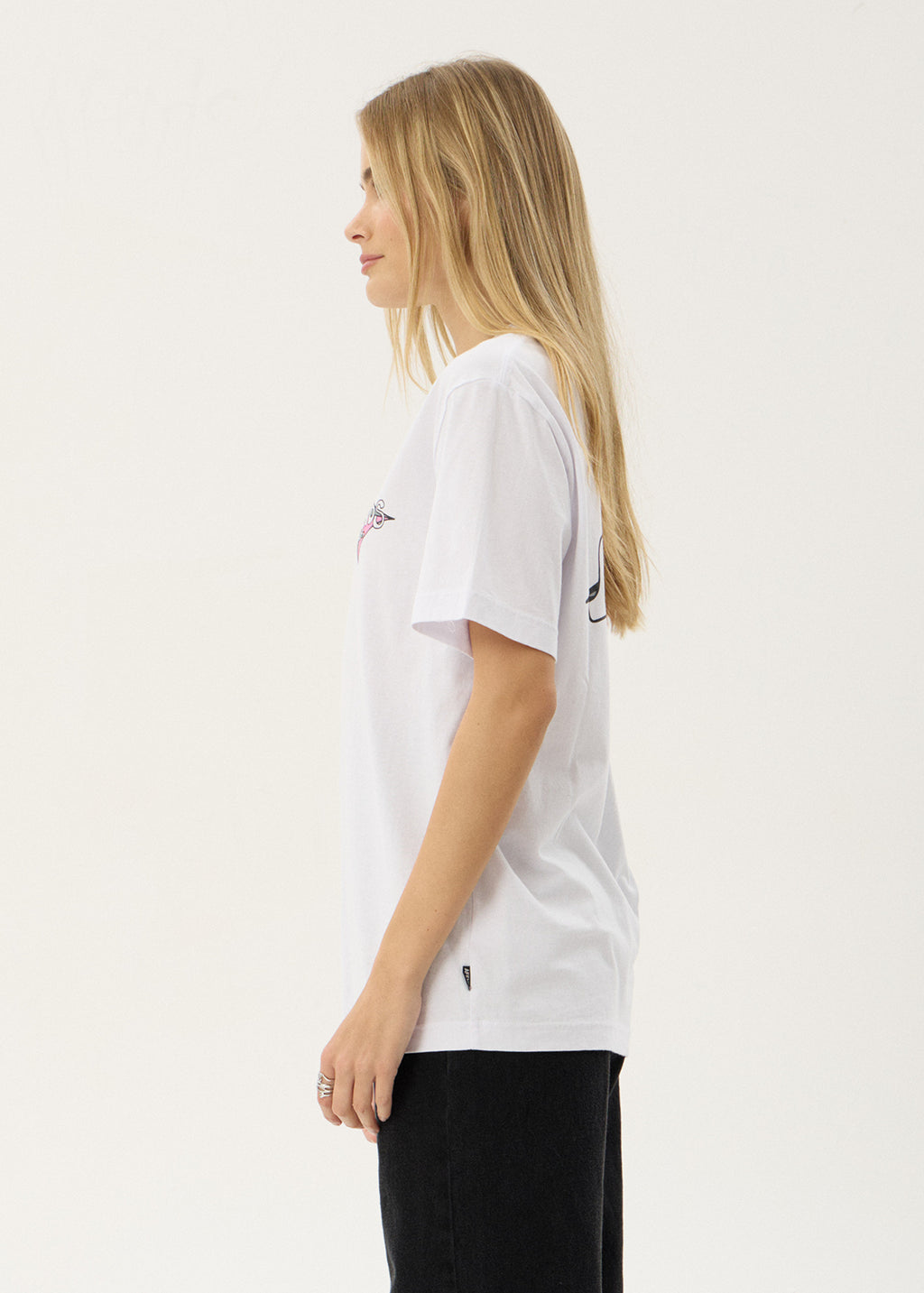 AFENDS Mens Session - Retro Tee - White