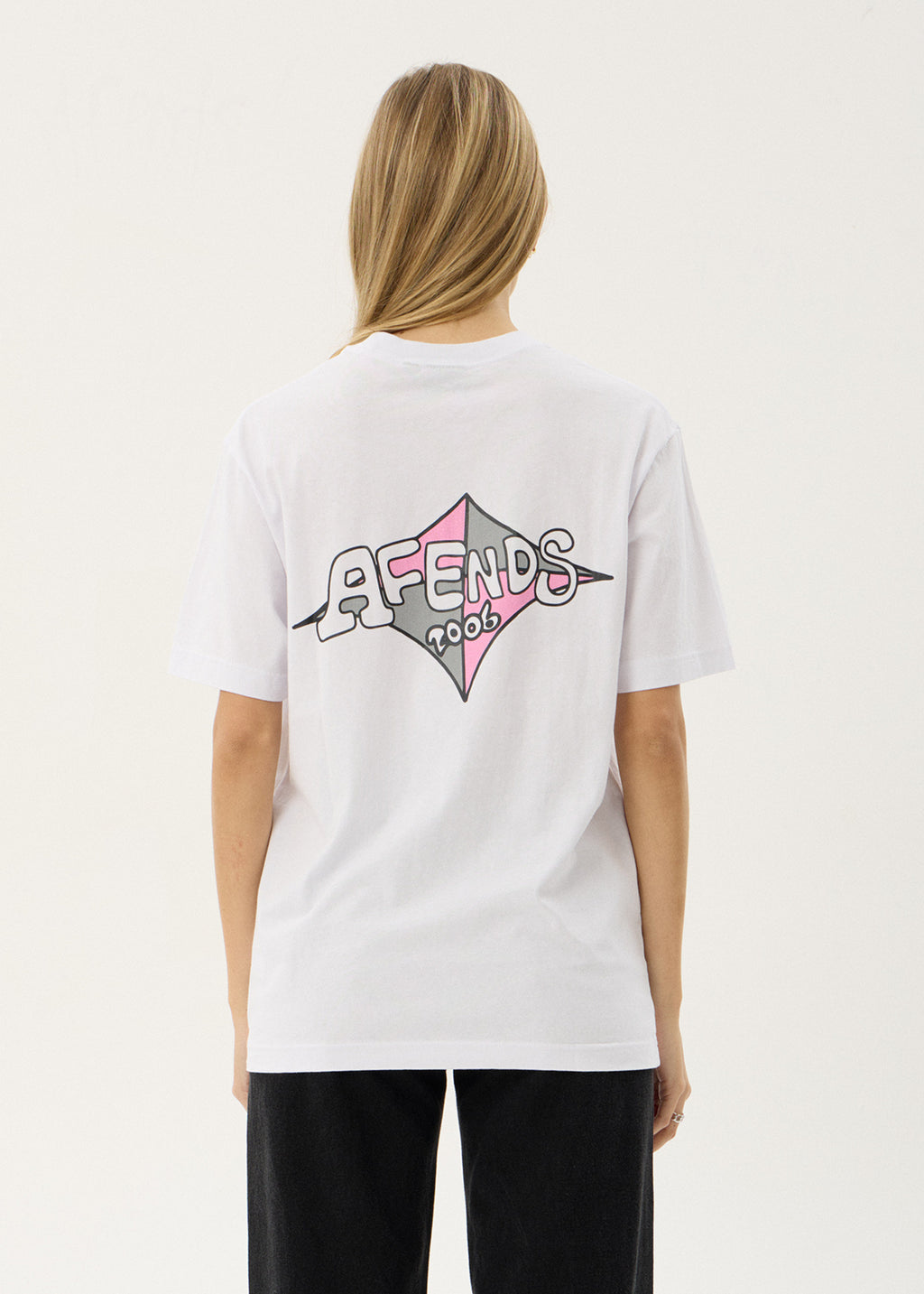 AFENDS Mens Session - Retro Tee - White