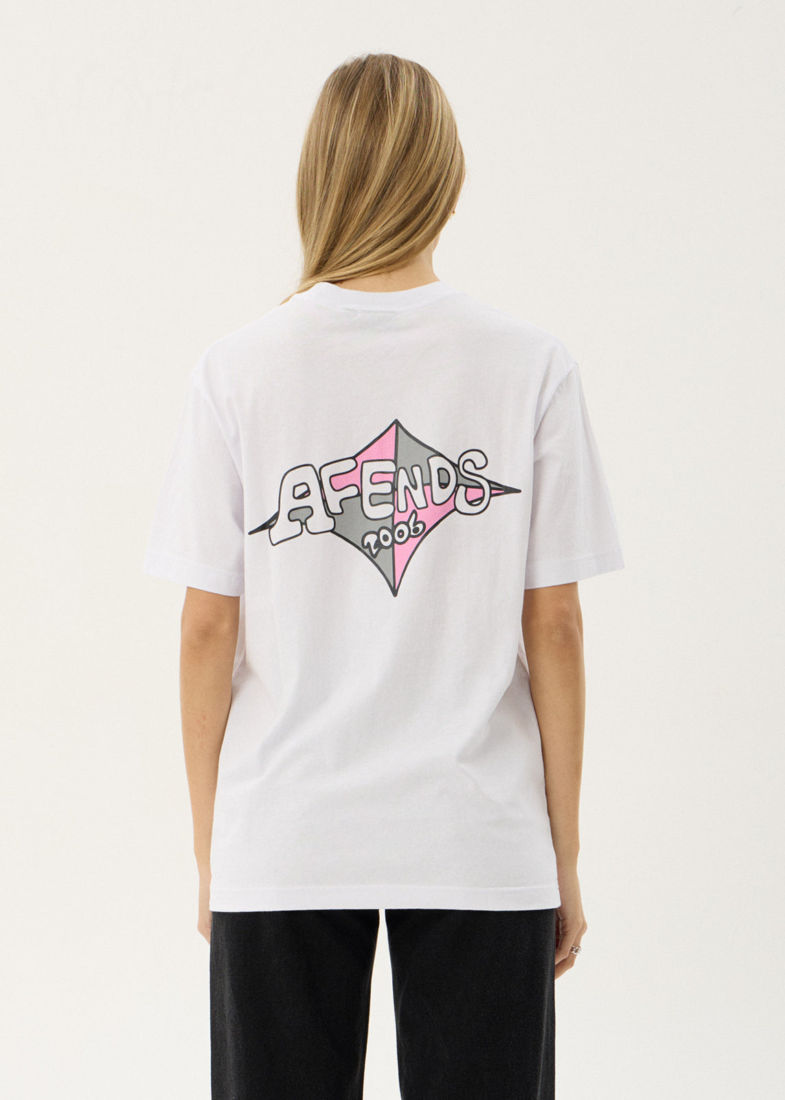 AFENDS Mens Session - Retro Tee - White