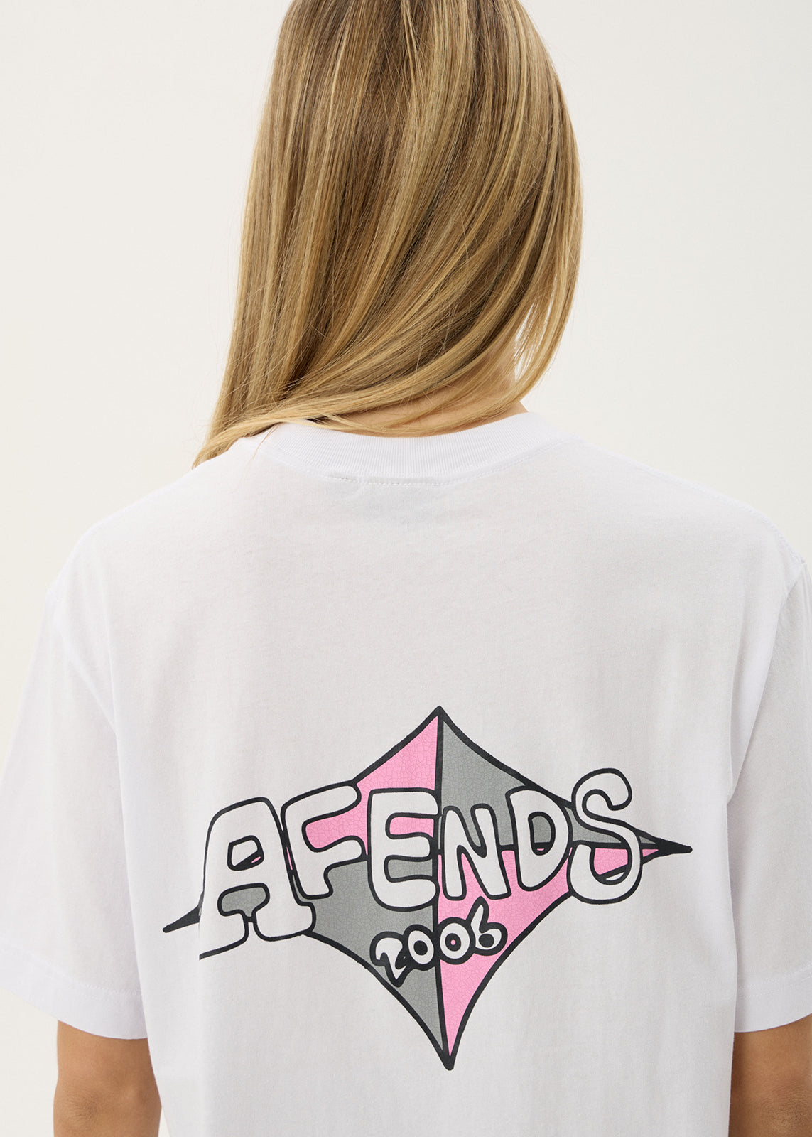 AFENDS Mens Session - Retro Tee - White