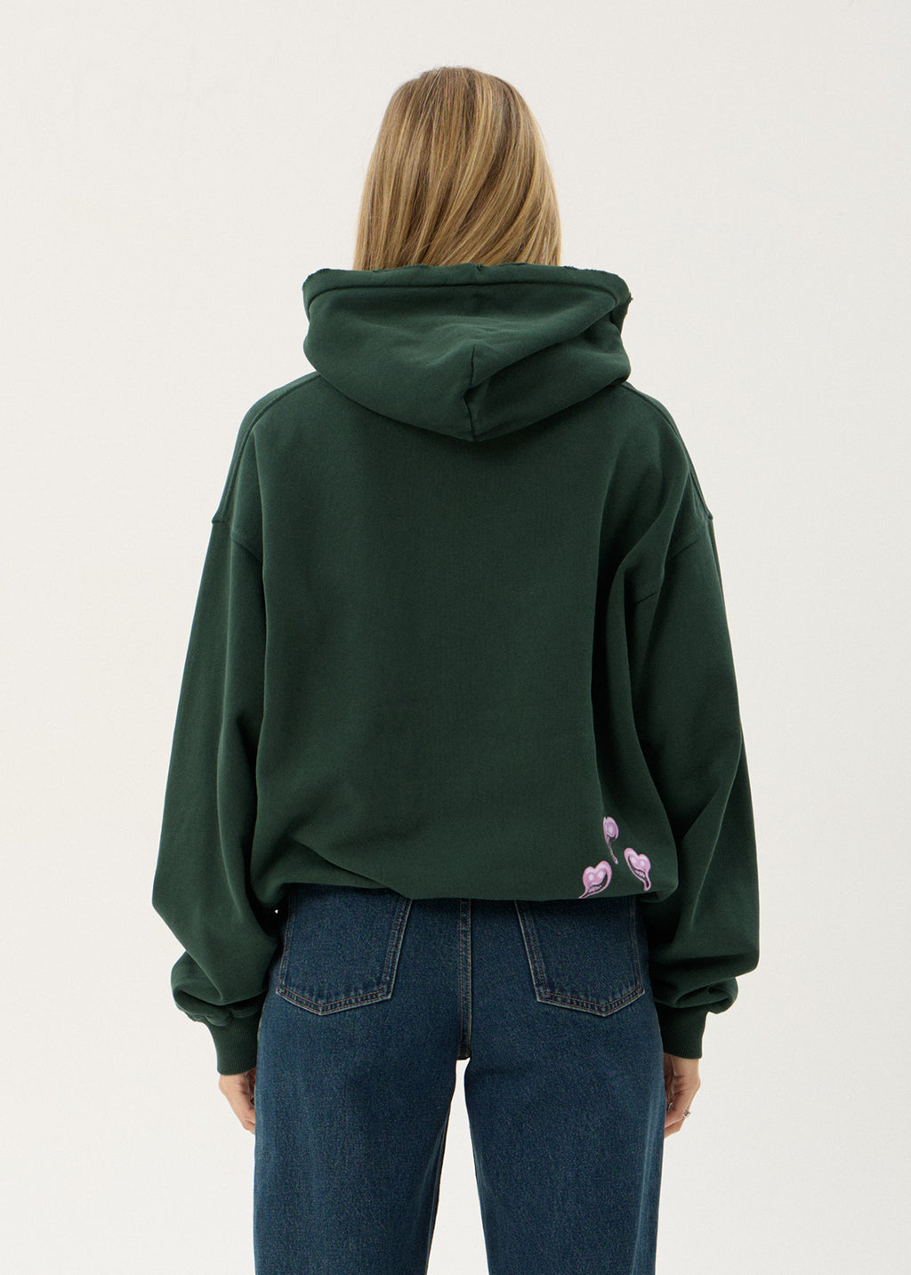 AFENDS Mens Devotion - Boxy Hood - Washed Pine