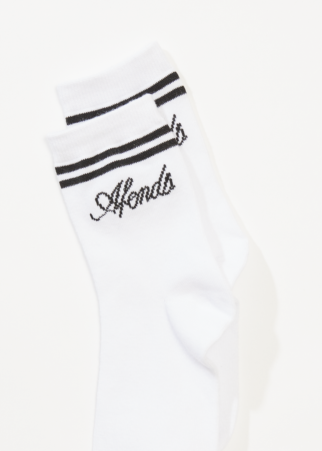 AFENDS Womens Notice - Socks Two Pack - White / Black 