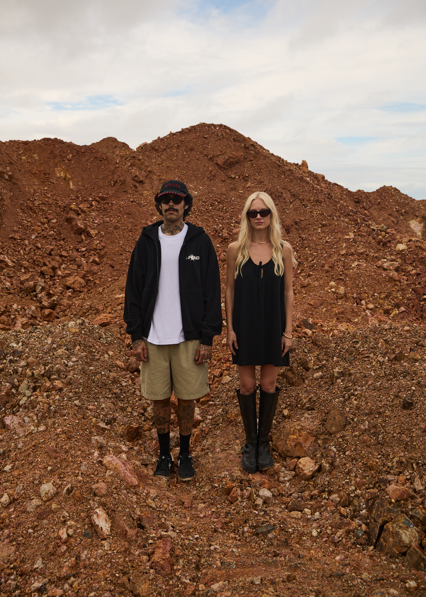 AFENDS Mens Ninety Eights - Oversized Short 20" - Boa