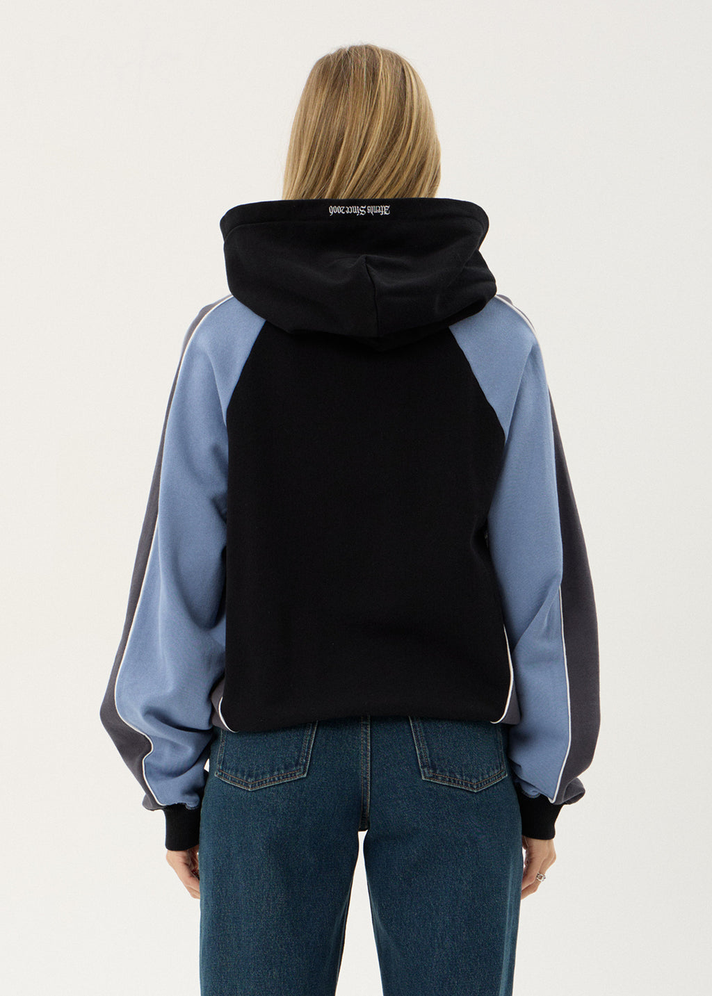 AFENDS Mens Occupancy - Paneled Boxy Hood - Black