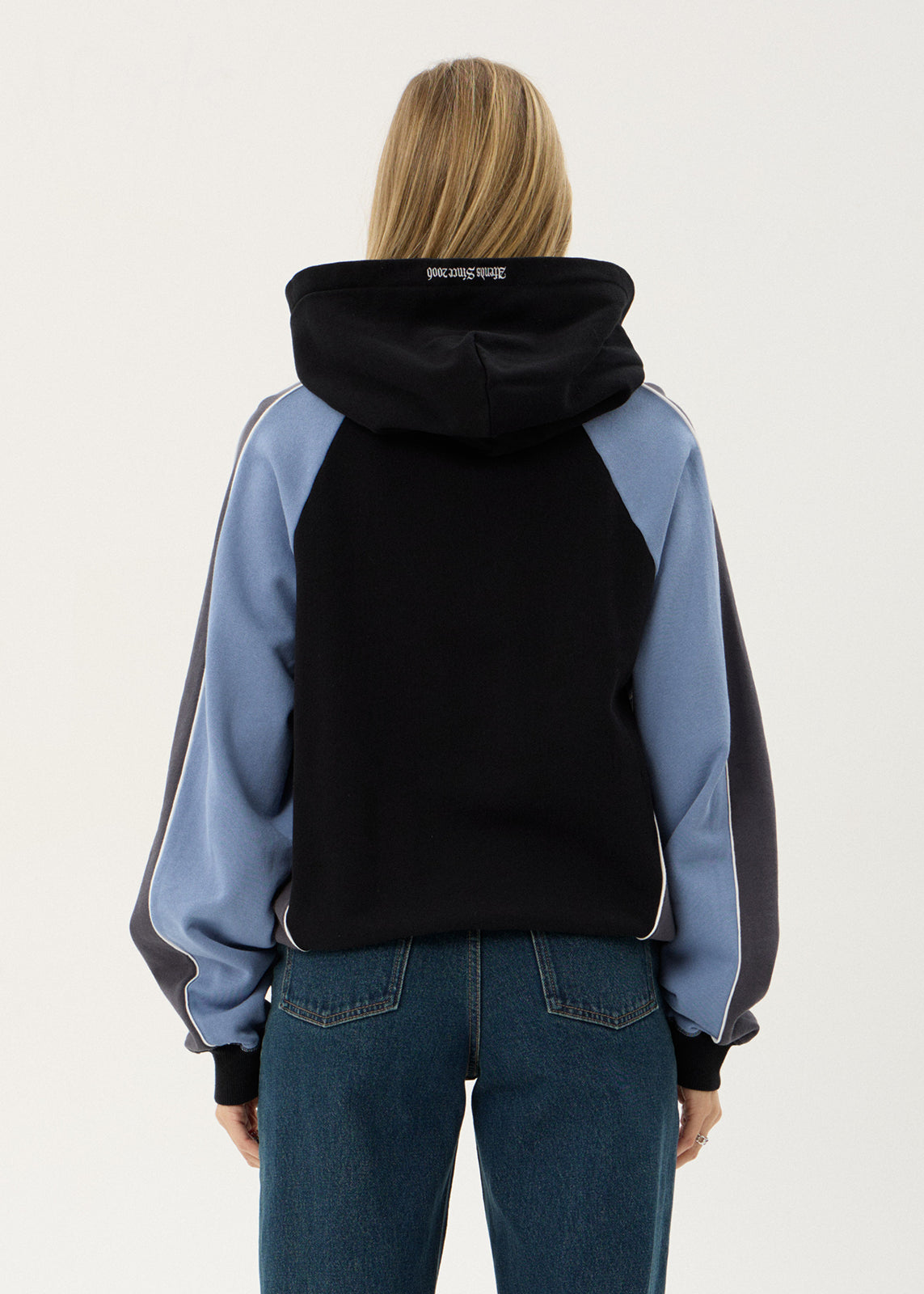 AFENDS Mens Occupancy - Paneled Boxy Hood - Black