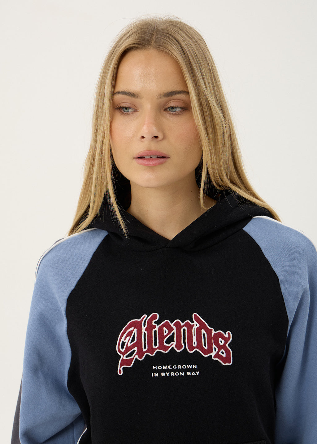 AFENDS Mens Occupancy - Paneled Boxy Hood - Black