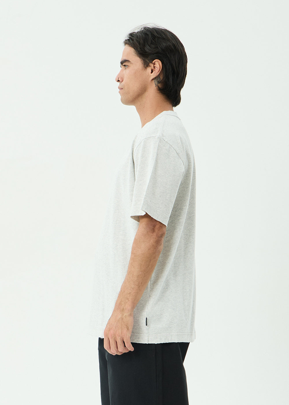 AFENDS Mens Supply - Retro Tee - Grey Marle