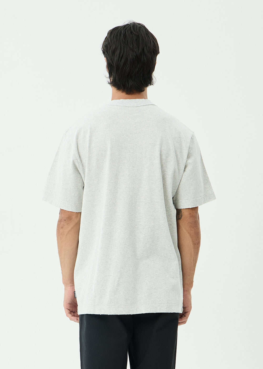 AFENDS Mens Supply - Retro Tee - Grey Marle