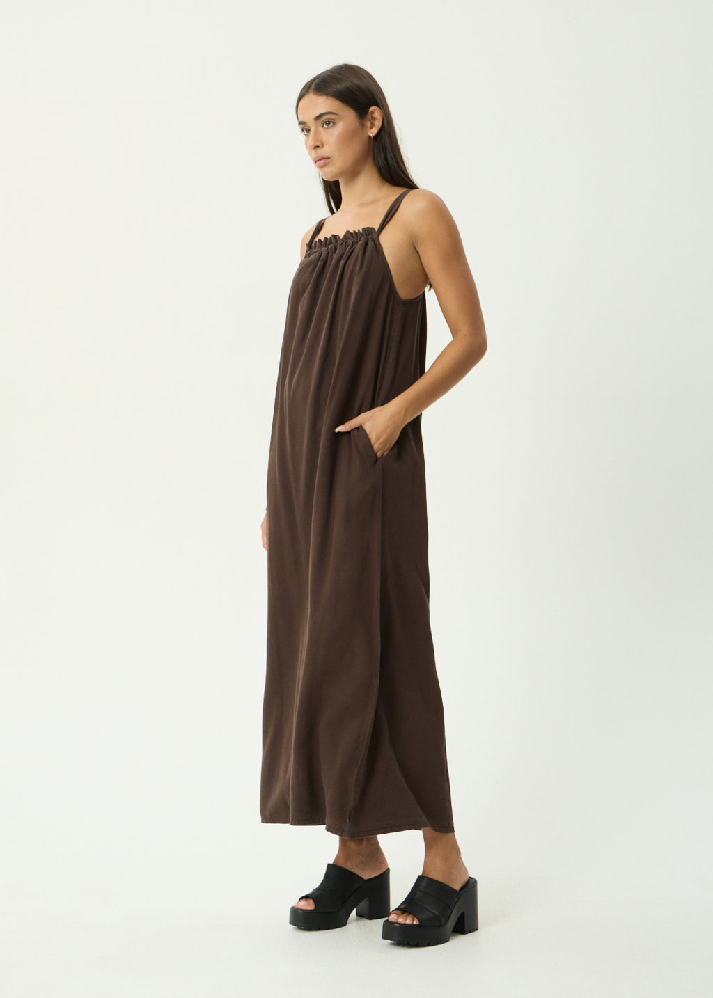 AFENDS Vania - Maxi Dress - Coffee
