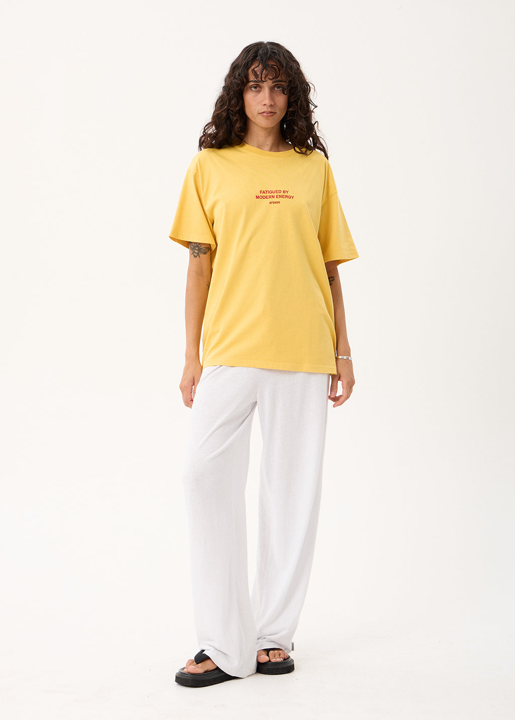 AFENDS Fatigued - Oversized Tee - Vintage Mango