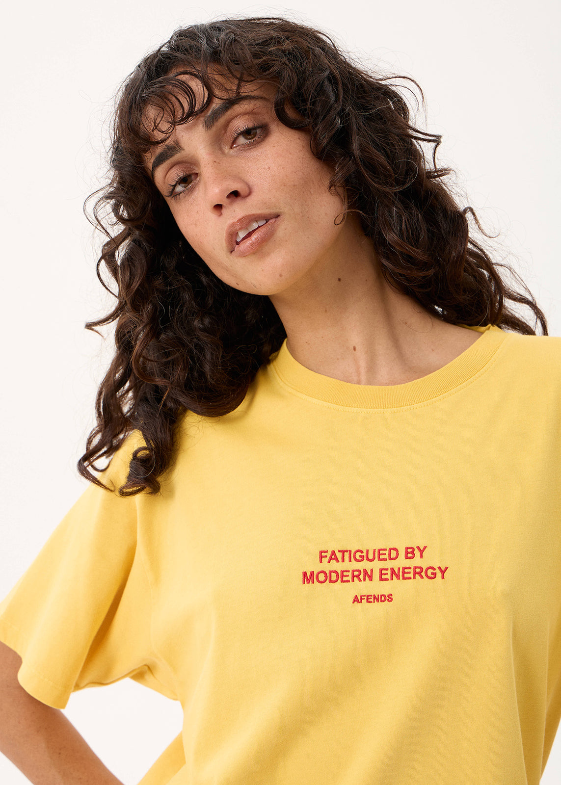AFENDS Fatigued - Oversized Tee - Vintage Mango