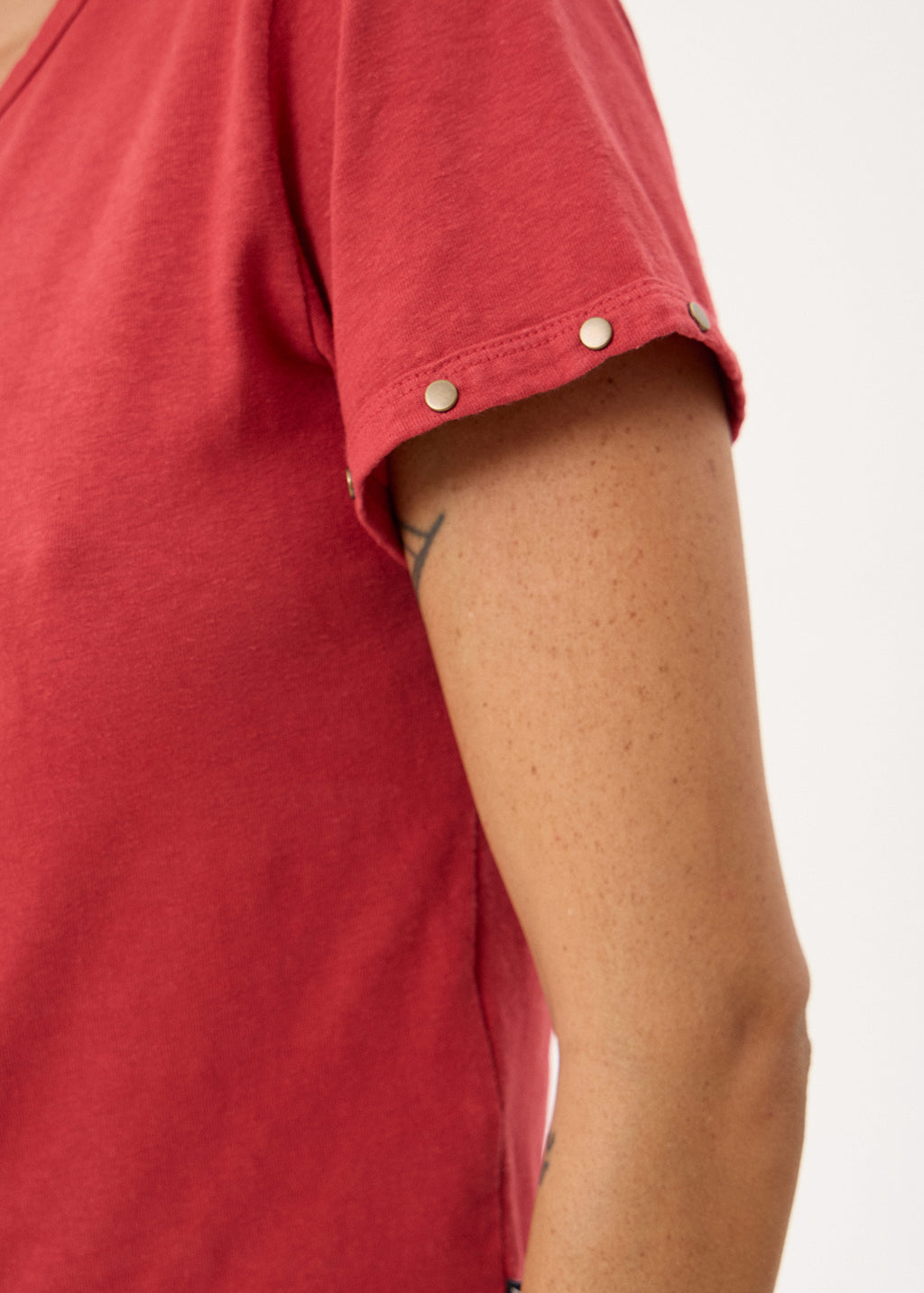 AFENDS Hard Luck - Baby Tee - Vintage Cherry