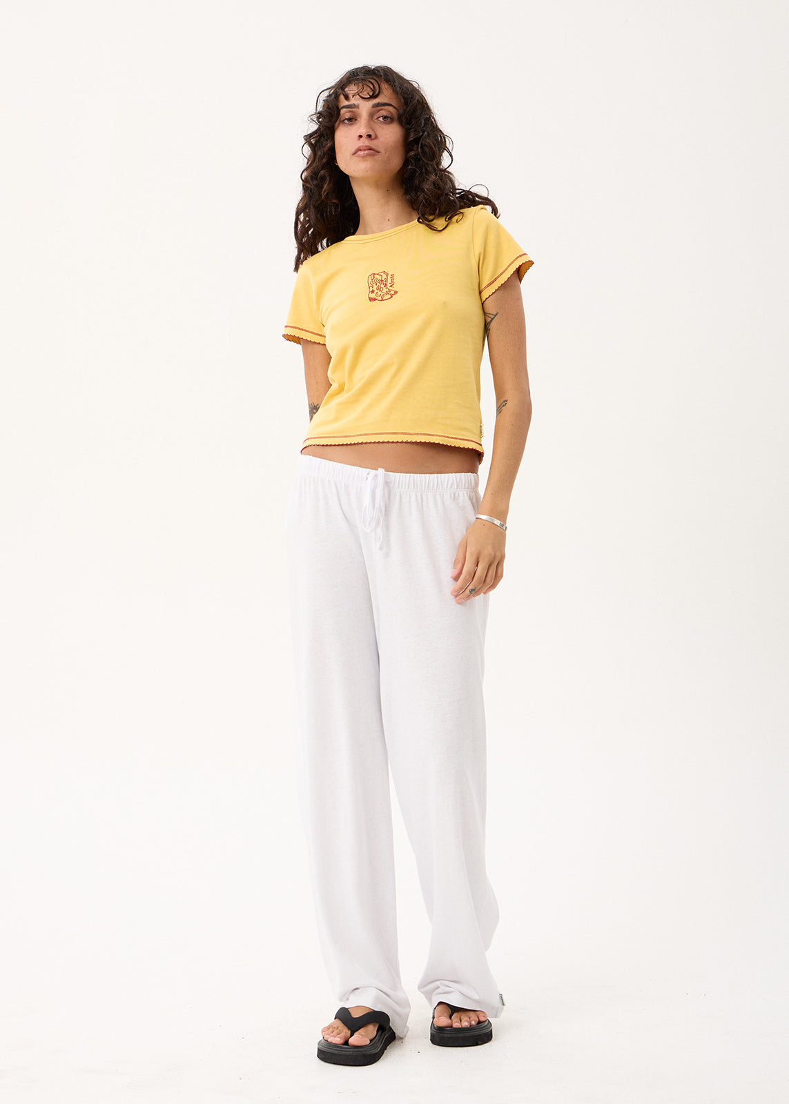 AFENDS Bandida - Baby Tee - Vintage Mango