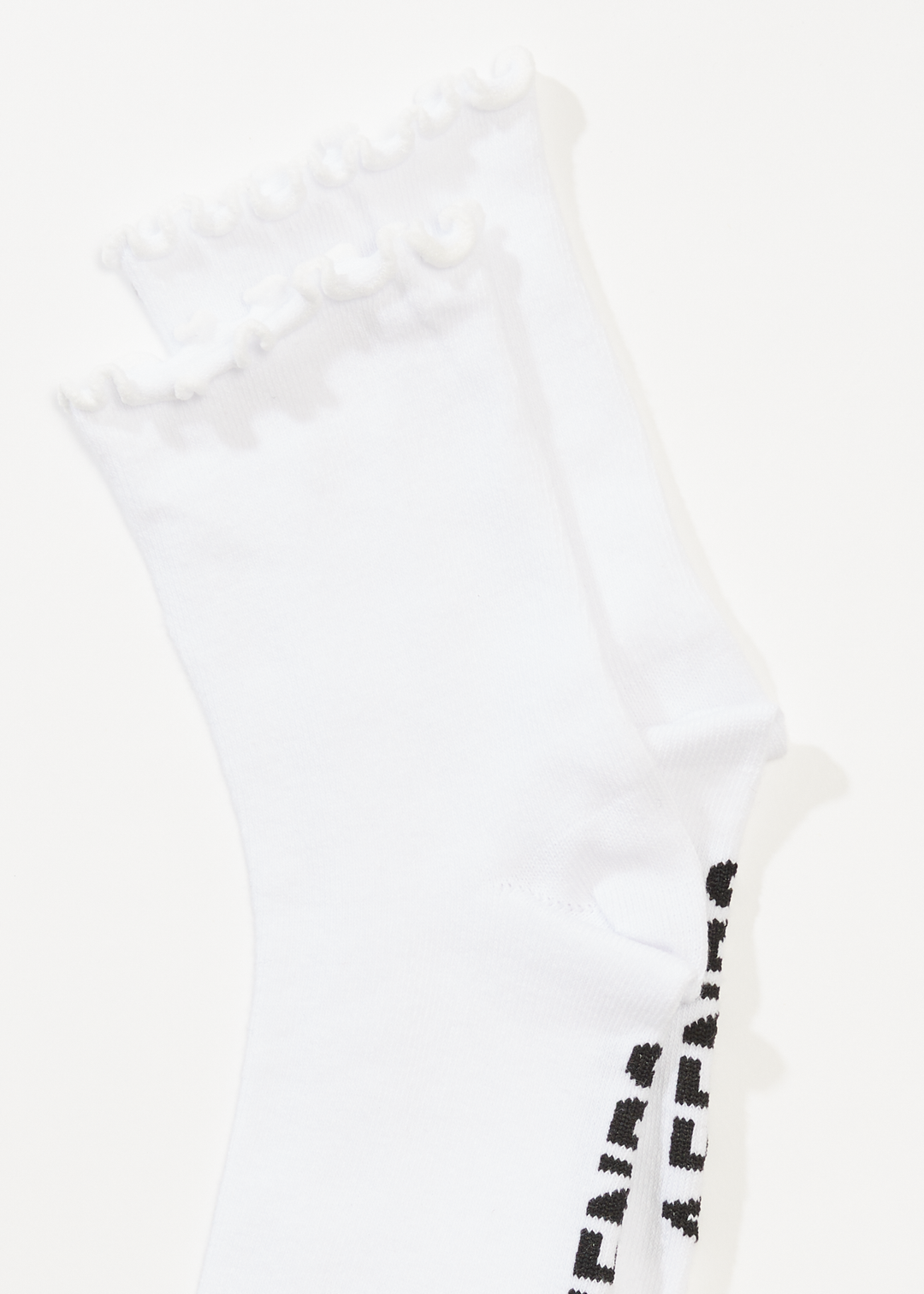 AFENDS Womens Leo - Socks Two Pack - White / Black 