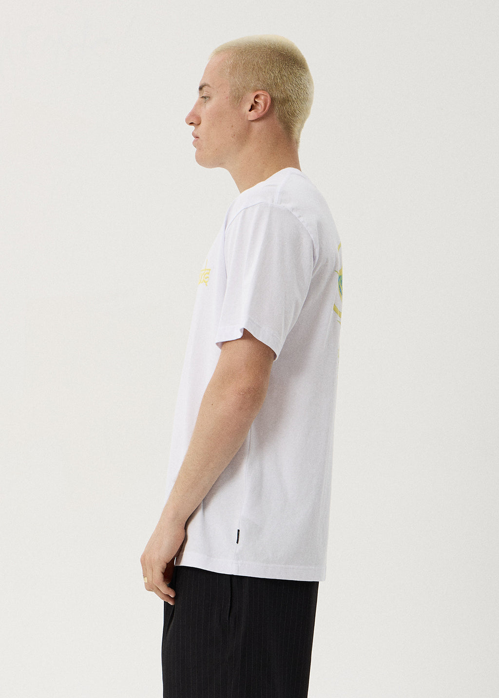 AFENDS Steady - Retro Tee - White