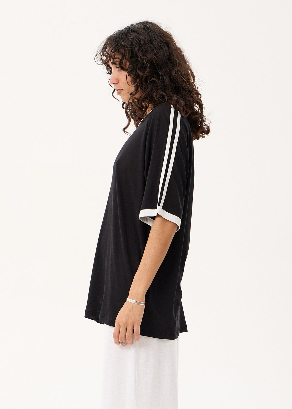 AFENDS Smokeshow - Oversized Raglan Tee - Black