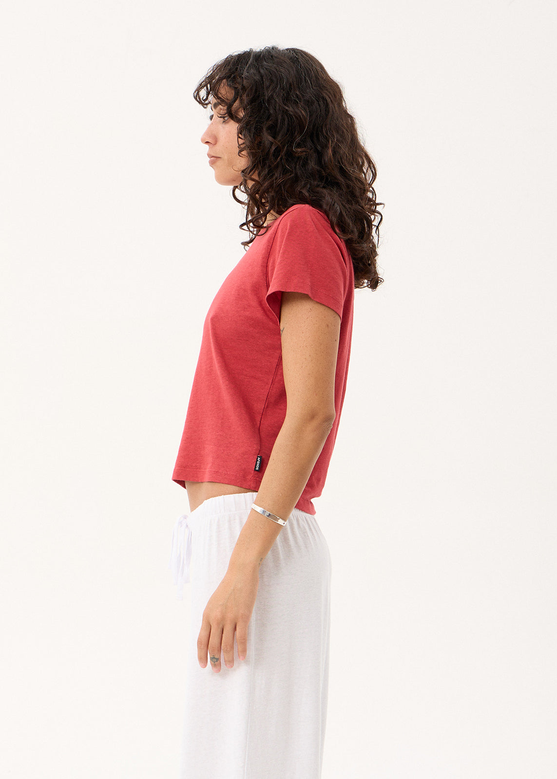 AFENDS Carmen - Baby Tee - Vintage Cherry
