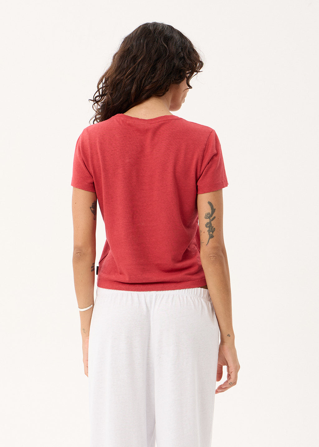 AFENDS Carmen - Baby Tee - Vintage Cherry