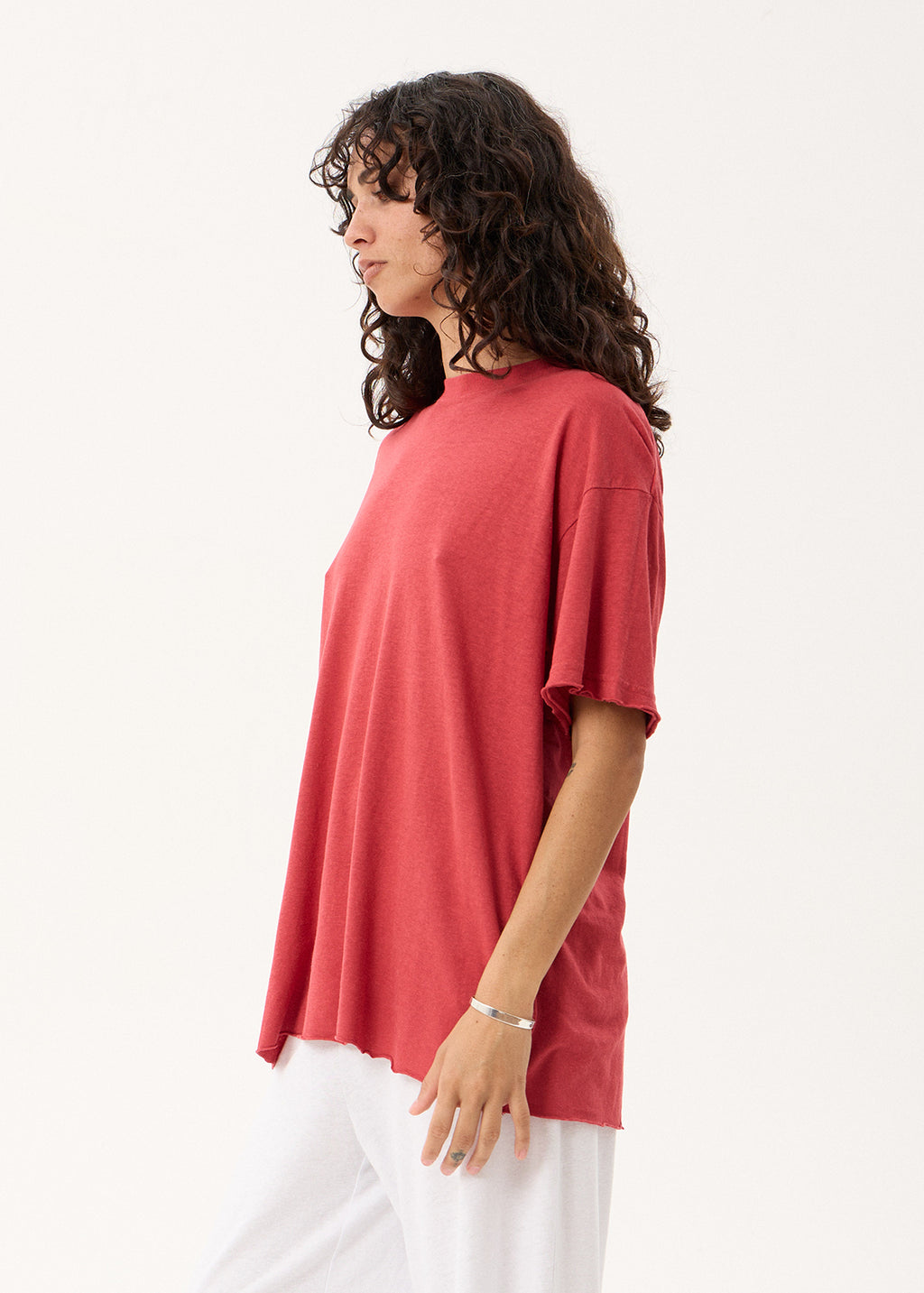 AFENDS Slay - Oversized Tee - Vintage Cherry
