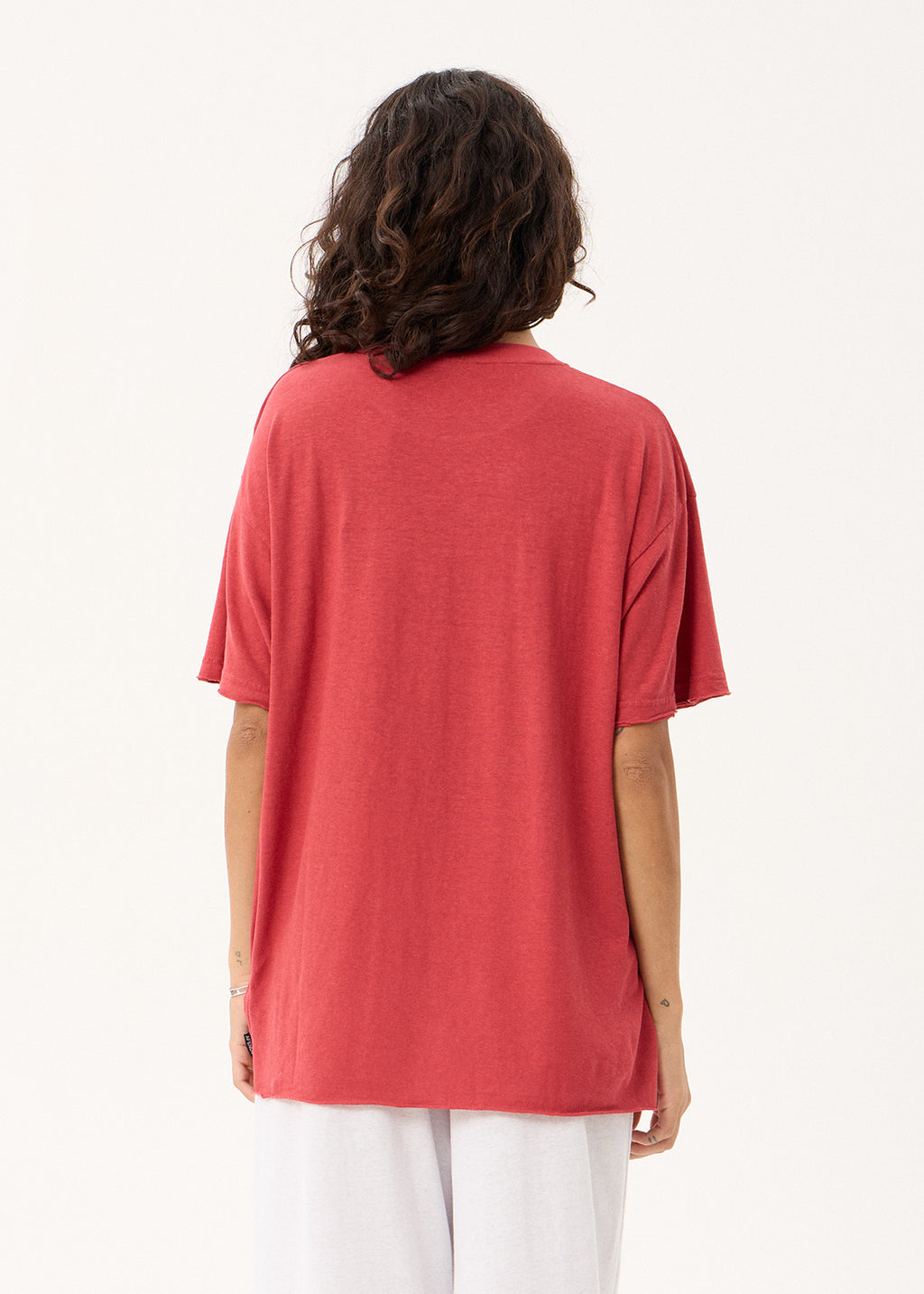 AFENDS Slay - Oversized Tee - Vintage Cherry