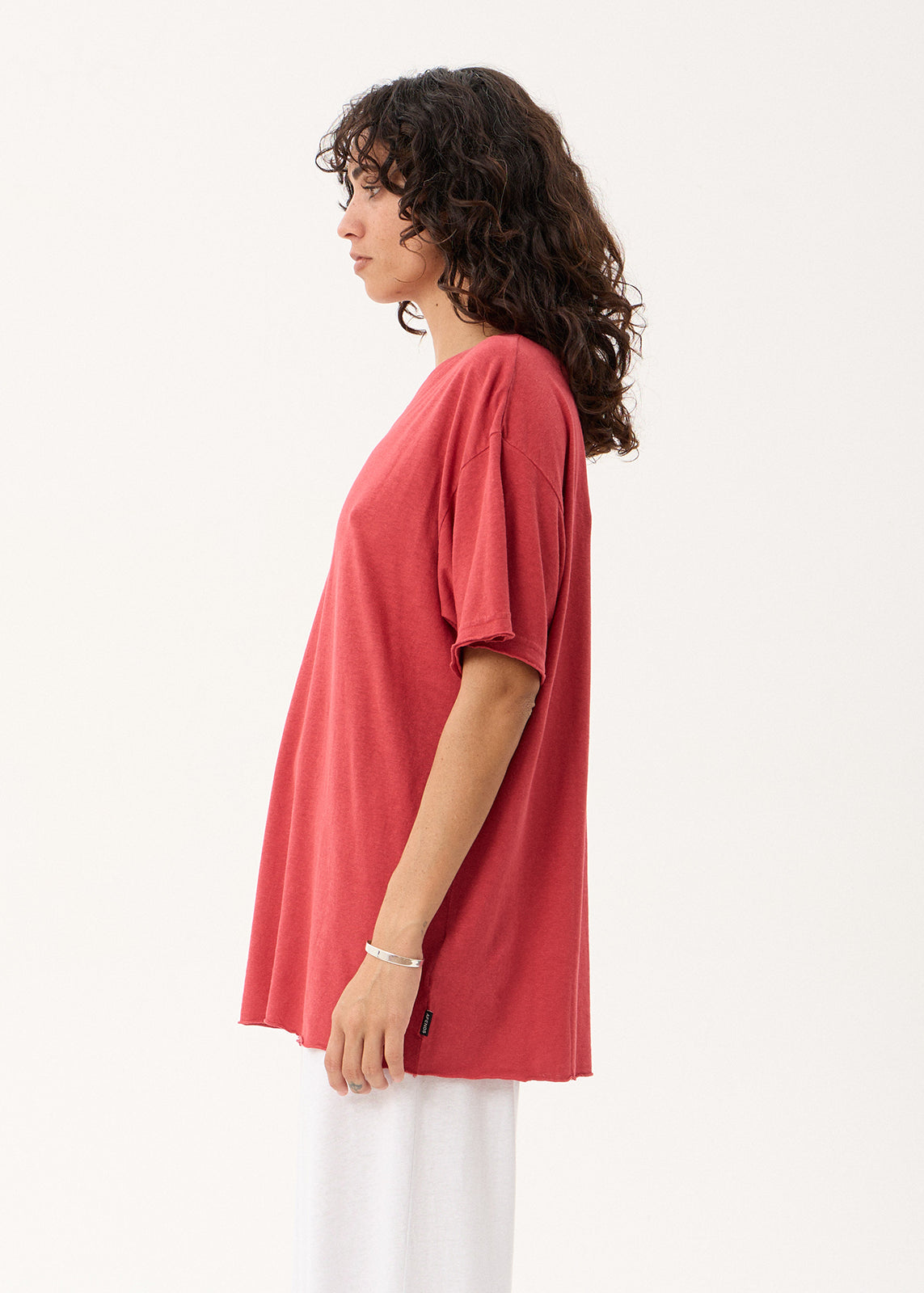 AFENDS Slay - Oversized Tee - Vintage Cherry
