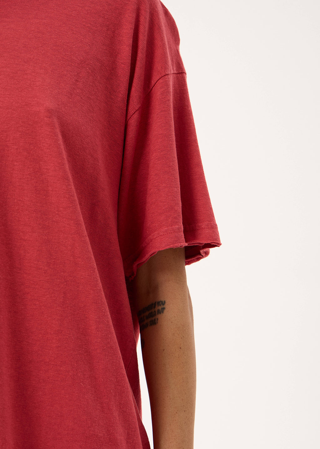 AFENDS Slay - Oversized Tee - Vintage Cherry
