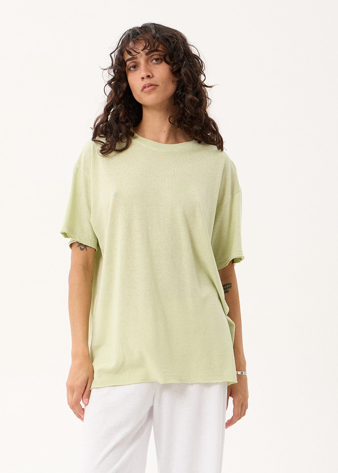 AFENDS Slay - Oversized Tee - Washed Sage