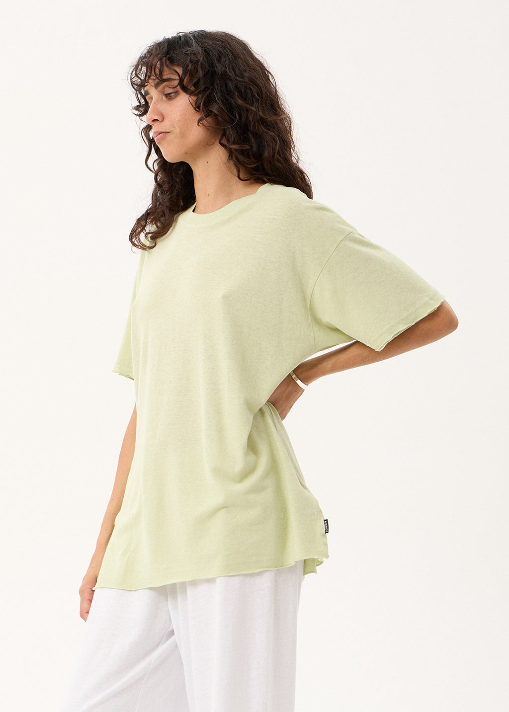 AFENDS Slay - Oversized Tee - Washed Sage
