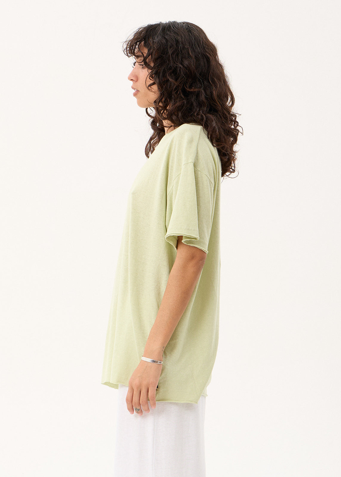 AFENDS Slay - Oversized Tee - Washed Sage