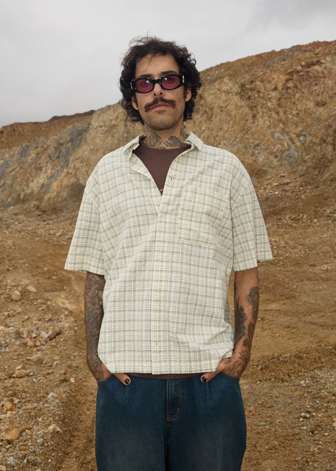 AFENDS Mens Legacy - Short Sleeve Shirt - Boa Check