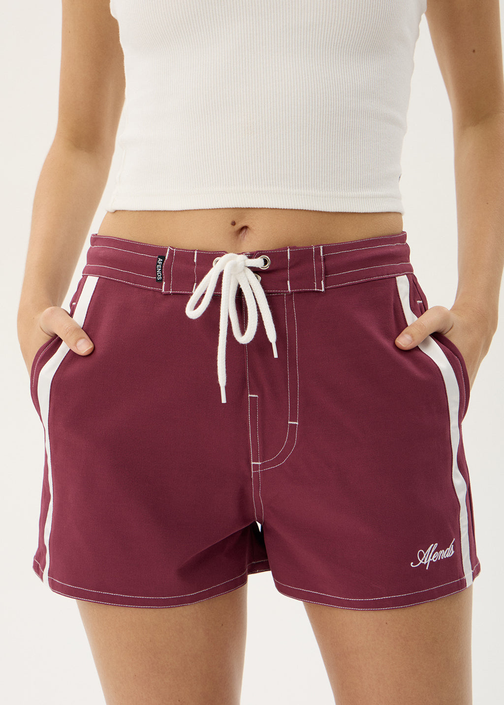 AFENDS Womens Ellia - Boardshort - Port