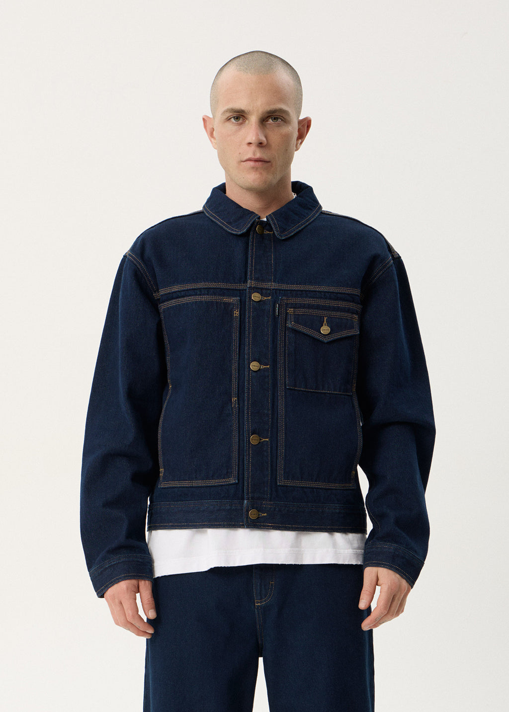 AFENDS Mens Yukon - Denim Jacket - Ink