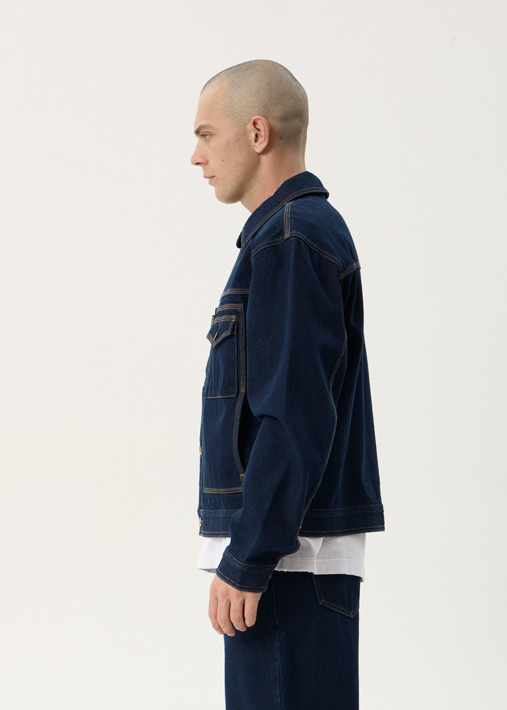 AFENDS Mens Yukon - Denim Jacket - Ink