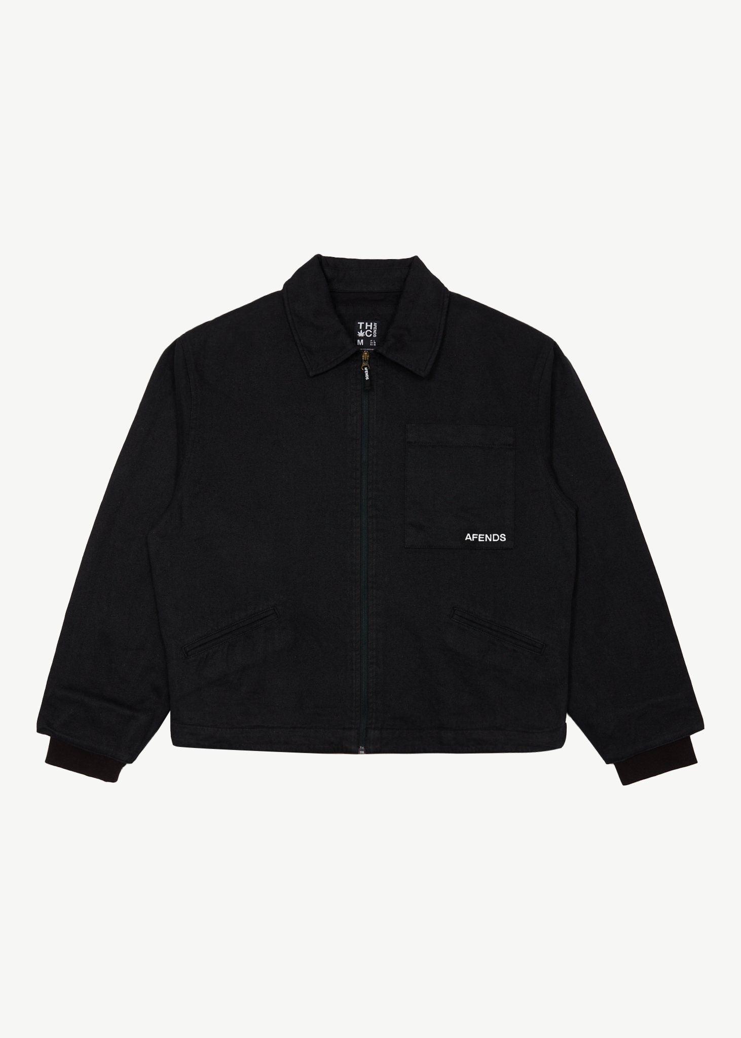 AFENDS Mens Oracle - Workwear Jacket - Black