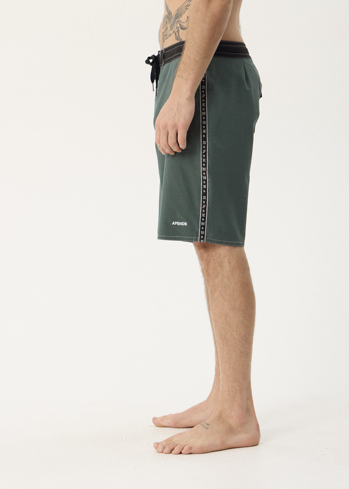 AFENDS Mens The Wreck - Surf Related V2 Boardshort 20" - Pine