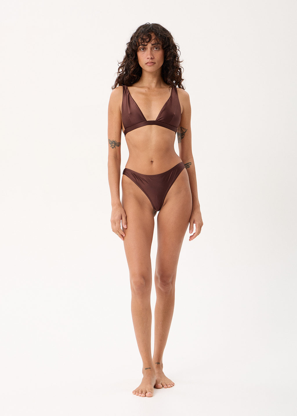 AFENDS Talulah - Bikini Top - Coffee